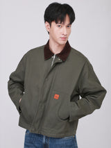 เสื้อแจ็คเก็ตผู้ชาย คอลเลคชั่น ON THE GO COMFORT FIT สีเขียวมะกอก