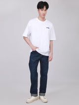 เสื้อยืดแขนสั้นผู้ชาย LOOSE FIT สีขาว