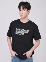 เสื้อยืดแขนสั้นผู้ชาย คอลเลคชั่น ON THE GO COMFORT FIT สีดำ