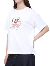 เสื้อยืดแขนสั้นผู้หญิง OVERSIZE FIT สีขาว