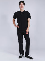 REGULAR FIT ON THE GO COLLECTION MEN'S SHORT SLEEVE T-SHIRT BLACK