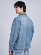 เสื้อแจ็คเก็ตผู้ชาย คอลเลคชั่น ON THE GO COMFORT FIT สียีนส์อ่อน
