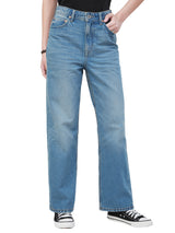 STRAIGHT FIT 101 COLLECTION MID RISE REGULAR WOMEN'S JEANS LIGHT INDIGO