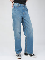 STRAIGHT FIT 101 COLLECTION MID RISE REGULAR WOMEN'S JEANS LIGHT INDIGO