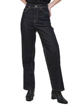 กางเกงยีนส์ผู้หญิง คอลเลคชั่น 101 STRAIGHT FIT เอวกลาง ทรงตรง สียีนส์เข้ม