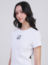 SLIM FIT ON THE GO COLLECTION WOMEN'S SHORT SLEEVE T-SHIRT WHITE