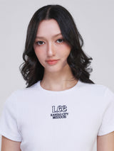SLIM FIT ON THE GO COLLECTION WOMEN'S SHORT SLEEVE T-SHIRT WHITE