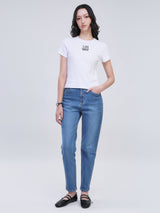 SLIM FIT ON THE GO COLLECTION WOMEN'S SHORT SLEEVE T-SHIRT WHITE