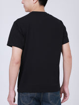 เสื้อยืดแขนสั้นผู้ชาย ทรงตรง สีดำ