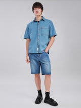 MEN'S DENIM SHORT LIGHT INDIGO