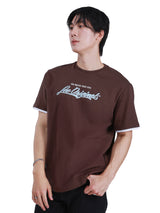 COMFORT FIT ON THE GO COLLECTION MEN'S SHORT SLEEVE T-SHIRT BROWN