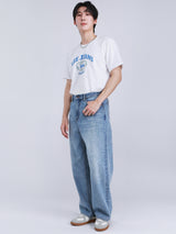 EXTRA WIDE FIT ON THE GO COLLECTION HIGH RISE RELAXED MEN'S JEANS LIGHT INDIGO