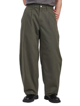 BARREL FIT NEW MARKET COLLECTION MID RISE CURVED-LEG MEN'S PANTS OLIVE GREEN