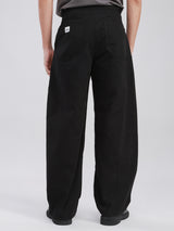 BARREL FIT NEW MARKET COLLECTION MID RISE CURVED-LEG MEN'S PANTS BLACK