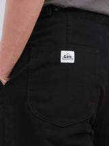 BARREL FIT NEW MARKET COLLECTION MID RISE CURVED-LEG MEN'S PANTS BLACK