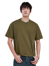BOXY FIT NEW MARKET COLLECTION MEN'S SHORT SLEEVE T-SHIRT DARK GREEN