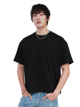 BOXY FIT NEW MARKET COLLECTION MEN'S SHORT SLEEVE T-SHIRT BLACK