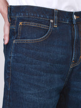 กางเกงยีนส์ผู้ชาย DEAN FIT เอวกลาง ทรงตรง สียีนส์เข้ม