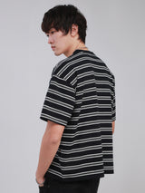 BOXY FIT NEW MARKET COLLECTION MEN'S SHORT SLEEVE T-SHIRT BLACK