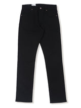 กางเกงยีนส์ผู้ชาย SLIM FIT เอวต่ำ ทรงเข้ารูป สีดำ
