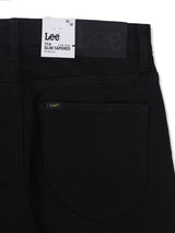 กางเกงยีนส์ผู้ชาย SLIM FIT เอวต่ำ ทรงเข้ารูป สีดำ