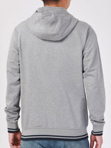 REGULAR FIT MEN'S ZIP UP HOODIE GREY