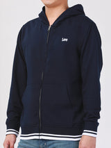 REGULAR FIT MEN'S ZIP UP HOODIE NAVY