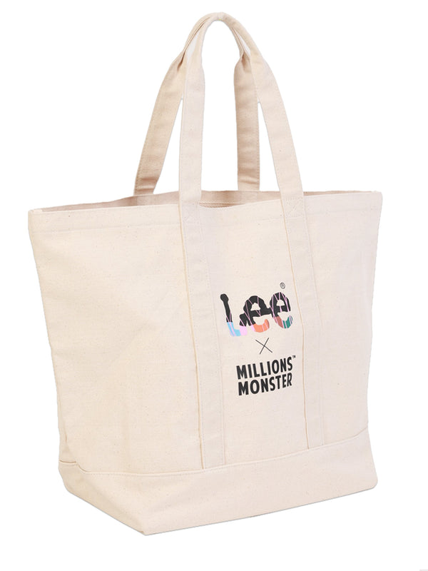 กระเป๋าผู้ชาย / ผู้หญิง คอลเลคชั่น LEE X MILLIONSMONSTER สีครีม