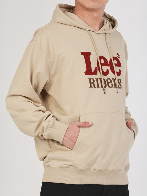 MEN'S PULLOVER HOODIE LEE RIDERS COLLECTION COMFORT FIT BEIGE