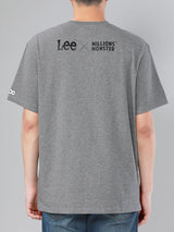 COMFORT FIT LEE X MILLIONSMONSTER COLLECTION MEN'S TEE SHORT SLEEVE GREY