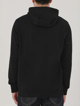 เสื้อฮู้ดดี้แบบสวมผู้ชาย ทรงตรง สีดำ