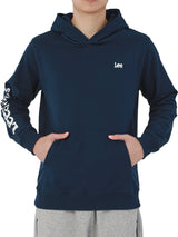REGULAR FIT MEN'S PULLOVER HOODIE DARK BLUE