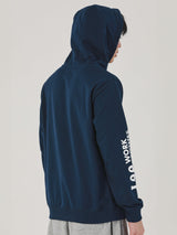 REGULAR FIT MEN'S PULLOVER HOODIE DARK BLUE