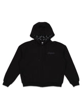 เสื้อฮู้ดดี้มีซิปผู้หญิง COMFORT FIT สีดำ
