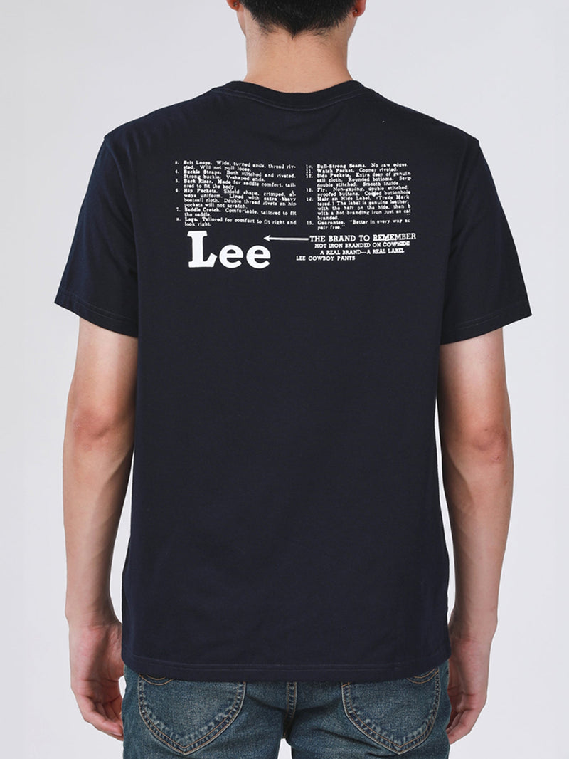 REGULAR FIT MEN'S TEE SHORT SLEEVE NAVY