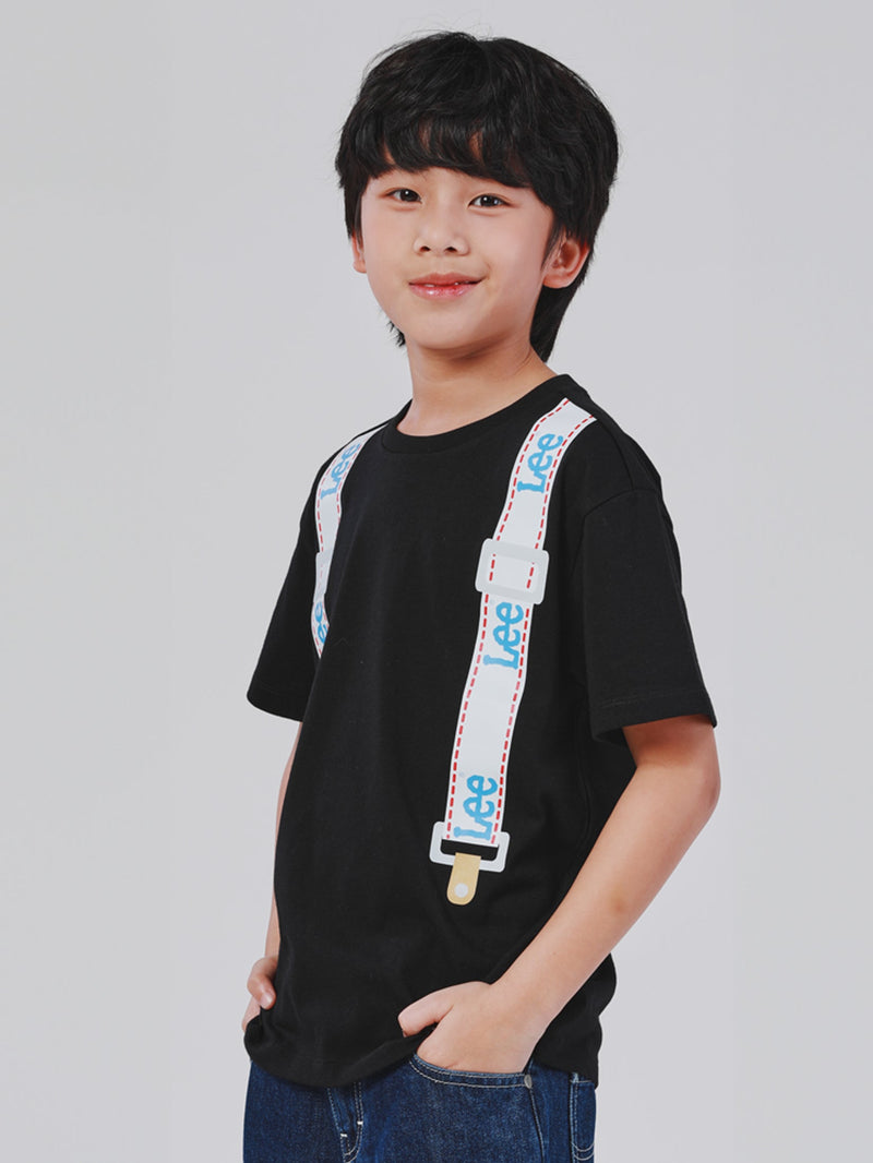 REGULAR FIT WINTER LOVE LEE COLLECTION BOY'S TEE SHORT SLEEVE BLACK