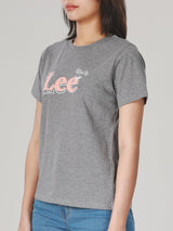 REGULAR FIT WOMEN'S TEE SHORT SLEEVE GREY