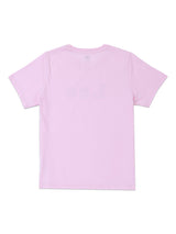 เสื้อยืดแขนสั้นผู้หญิง ทรงตรง สีชมพู