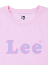 เสื้อยืดแขนสั้นผู้หญิง ทรงตรง สีชมพู