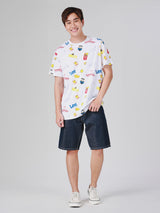 เสื้อยืดแขนสั้นผู้ชาย คอลเลคชั่น LEE SMILEY COMFORT FIT สีขาว