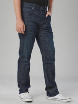 ZED FIT JADE FUSION COLLECTION MID RISE SLIM MEN'S JEANS DARK INDIGO