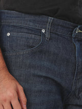 ZED FIT JADE FUSION COLLECTION MID RISE SLIM MEN'S JEANS DARK INDIGO