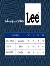 เสื้อกั๊กผู้หญิง คอลเลคชั่น WINTER LOVE LEE CROPPED FIT สียีนส์กลาง