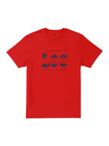 เสื้อยืดแขนสั้นผู้ชาย ทรงตรง สีแดง