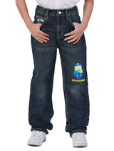 STRAIGHT FIT LEE SMILEY COLLECTION MID RISE REGULAR BOY'S JEANS MID INDIGO