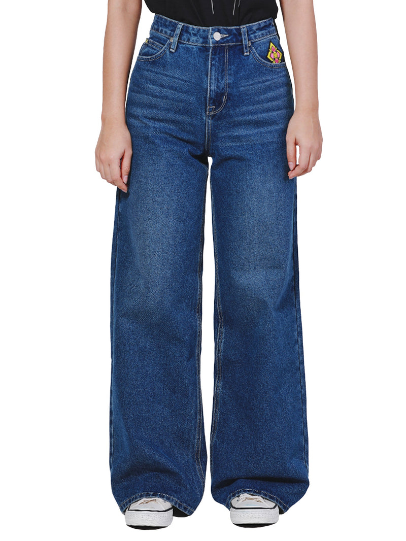LEE SMILEY COLLECTION LISA FIT HIGH COMFORT WOMEN'S JEANS MID INDIGO