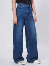LEE SMILEY COLLECTION LISA FIT HIGH COMFORT WOMEN'S JEANS MID INDIGO