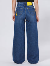 LEE SMILEY COLLECTION LISA FIT HIGH COMFORT WOMEN'S JEANS MID INDIGO