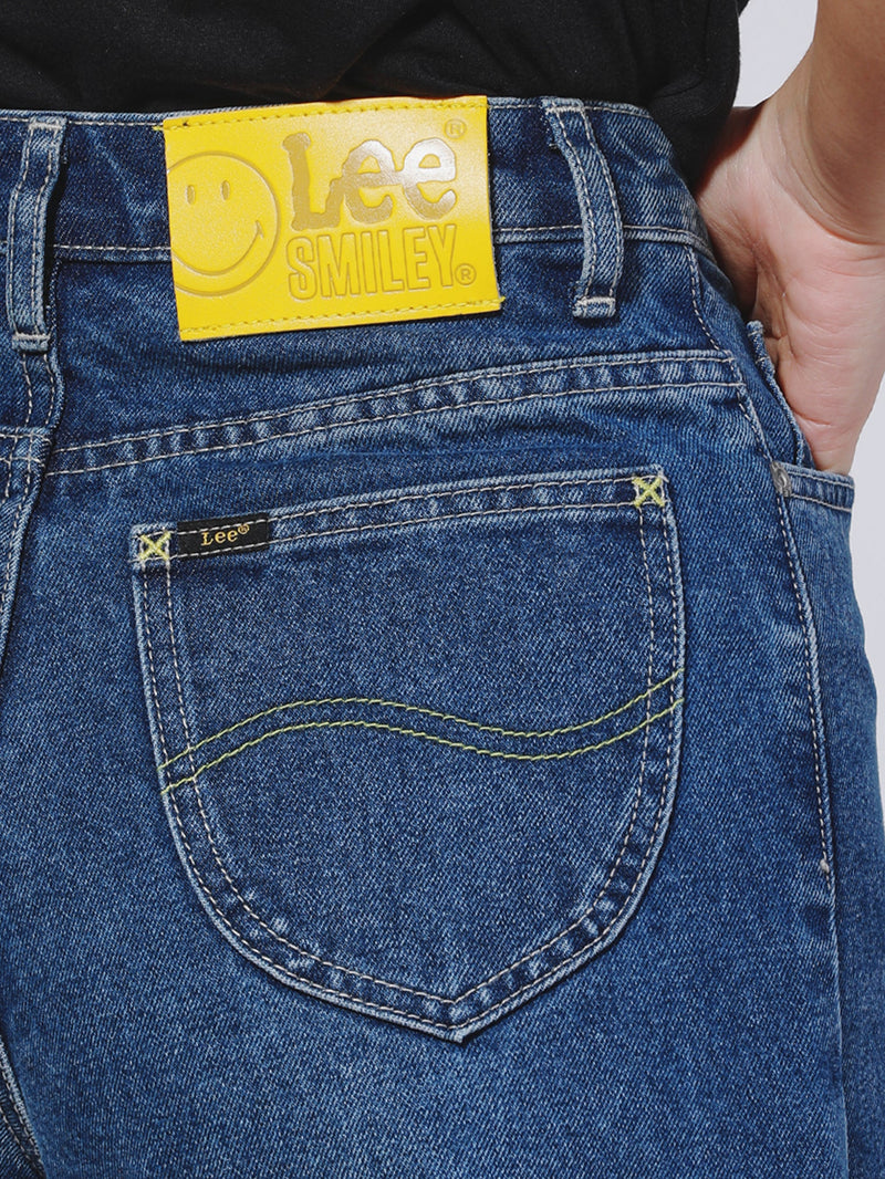 LEE SMILEY COLLECTION LISA FIT HIGH COMFORT WOMEN'S JEANS MID INDIGO