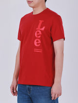REGULAR FIT MEN'S TEE SHORT SLEEVE RED